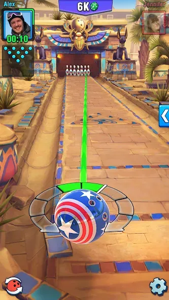 Bowling Crew — 3D bowling game [MOD: безлимитные монеты и открытые дорожки] Screenshot 3