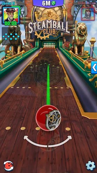 Bowling Crew — 3D bowling game [MOD: безлимитные монеты и открытые дорожки] Screenshot 5