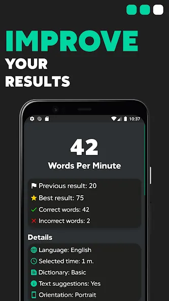 TypeGo – speed up your typing! [MOD: быстрая прокачка навыков печати] Screenshot 2