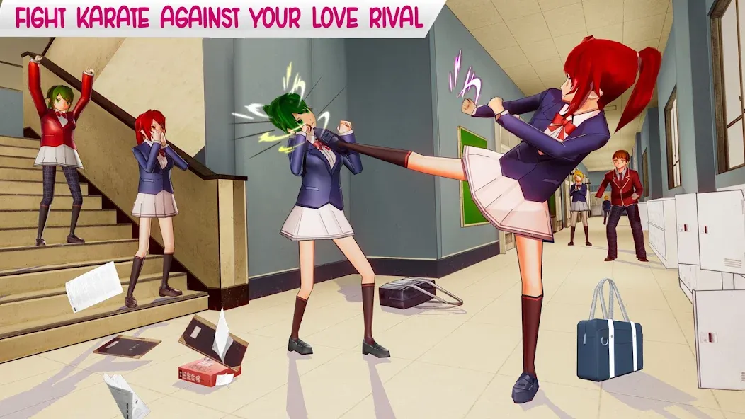 Anime High School Life [MOD: много денег и ресурсов] Screenshot 1