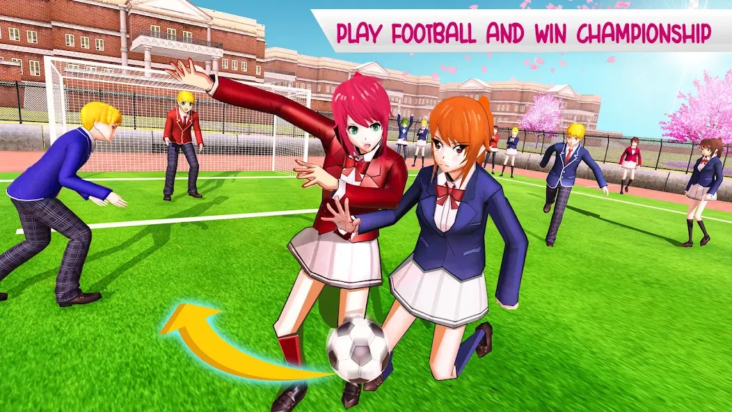 Anime High School Life [MOD: много денег и ресурсов] Screenshot 3