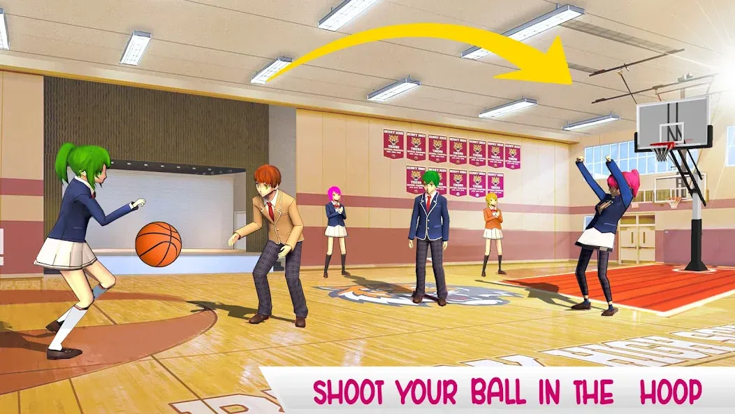 Anime High School Life [MOD: много денег и ресурсов] Screenshot 5