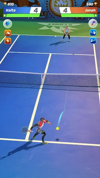 Tennis Clash: Multiplayer Game [MOD: безлимитные деньги и энергия] Screenshot 1