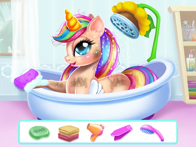 Unicorn Dress up Girls Game [MOD: безлимитные монеты и наряды] Screenshot 2
