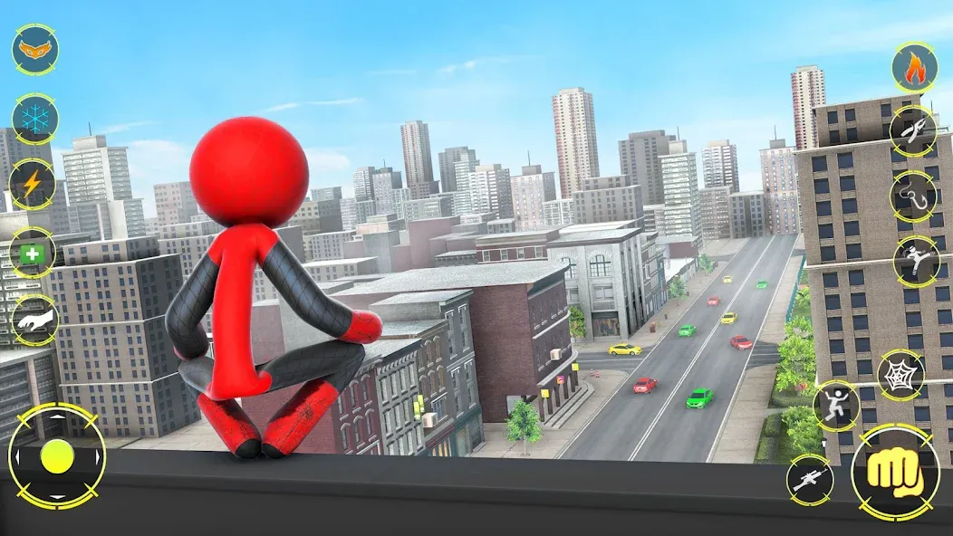 StickMan Rope Hero Spider Game [MOD: безлимитные деньги и суперспособности] Screenshot 5