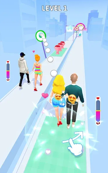 Bestie Breakup - Run for Love [MOD: безлимитные деньги и все уровни] Screenshot 1