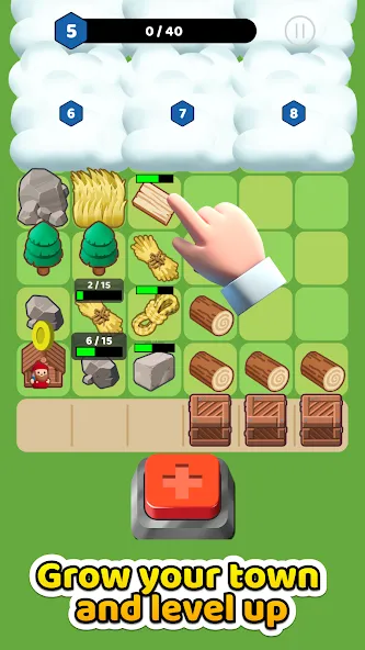 Tap to Build [MOD: безлимитные ресурсы и быстрая постройка] Screenshot 5