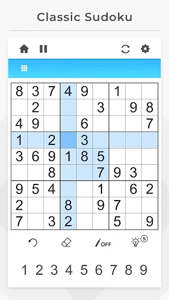 Sudoku - Offline Games [MOD: без рекламы и подсказки доступны] Screenshot 1
