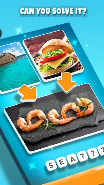 2 Pics 1Word. Offline Games [MOD: открыты все уровни и подсказки] Screenshot 3