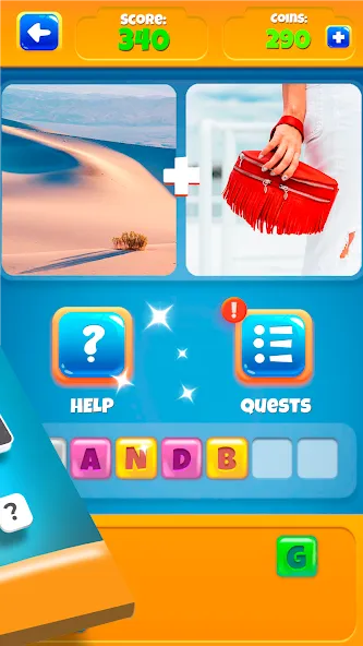 2 Pics 1Word. Offline Games [MOD: открыты все уровни и подсказки] Screenshot 4