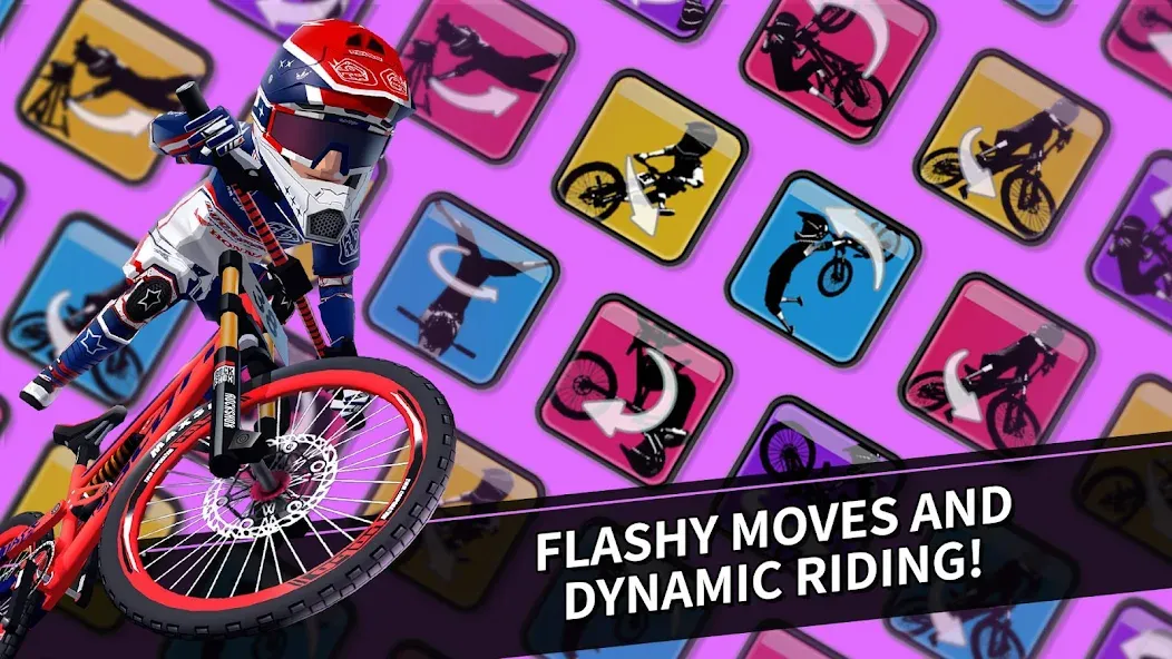 Downhill Masters [MOD: безлимитные деньги и улучшенные велосипеды] Screenshot 1