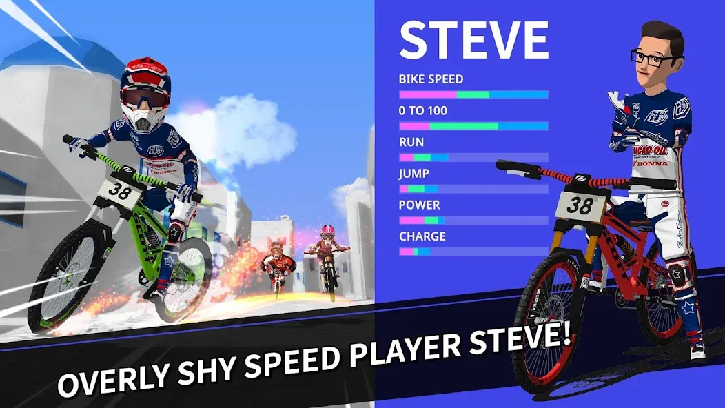 Downhill Masters [MOD: безлимитные деньги и улучшенные велосипеды] Screenshot 2