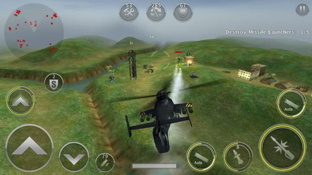 GUNSHIP BATTLE: Helicopter 3D [MOD: безлимитные деньги и топливо] Screenshot 2