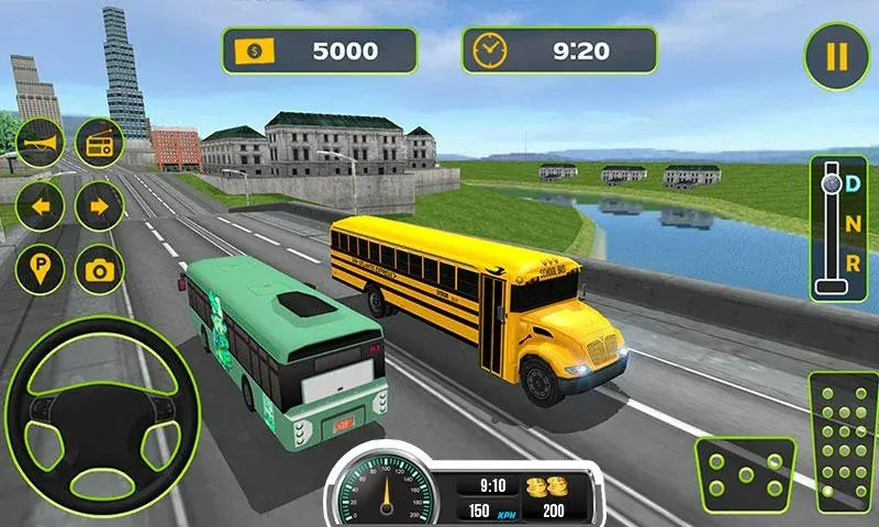 School Bus Driving Game [MOD: безлимитные деньги и топливо] Screenshot 2