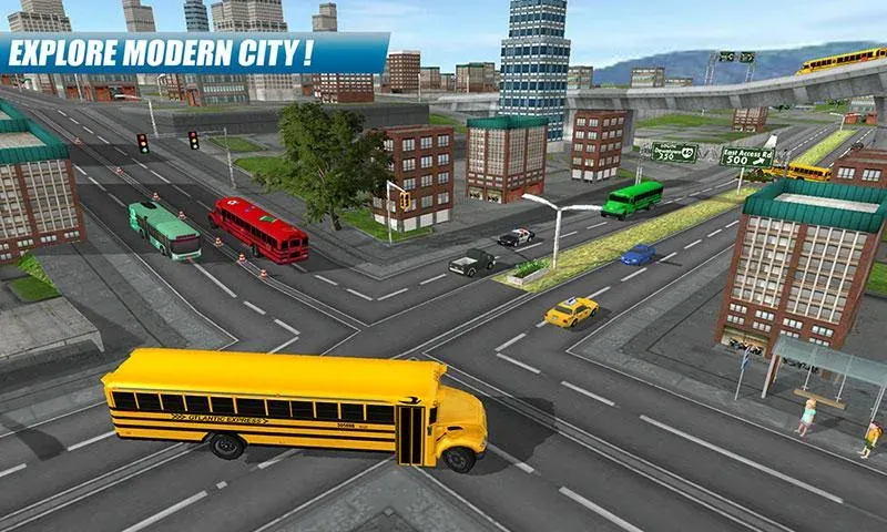 School Bus Driving Game [MOD: безлимитные деньги и топливо] Screenshot 3