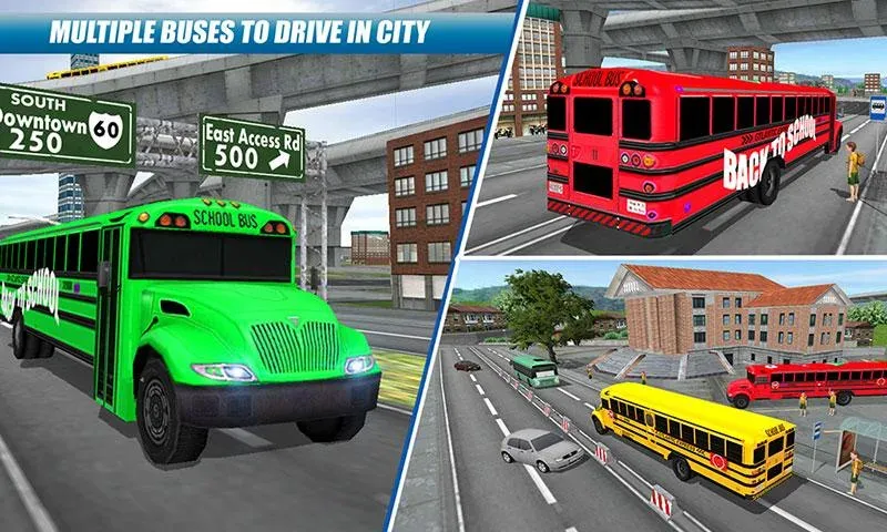 School Bus Driving Game [MOD: безлимитные деньги и топливо] Screenshot 4