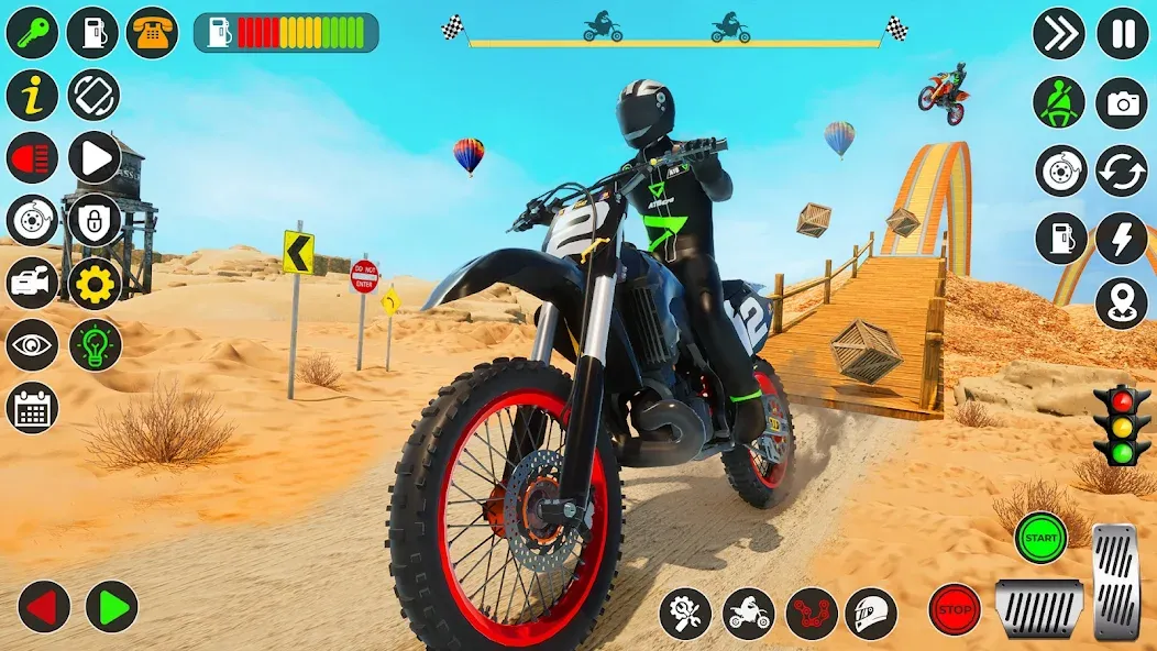 Bike Stunt Games Stunt Bike 3D [MOD: безлимитные деньги и все байки] Screenshot 1