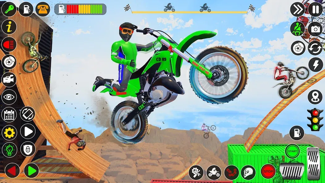 Bike Stunt Games Stunt Bike 3D [MOD: безлимитные деньги и все байки] Screenshot 3