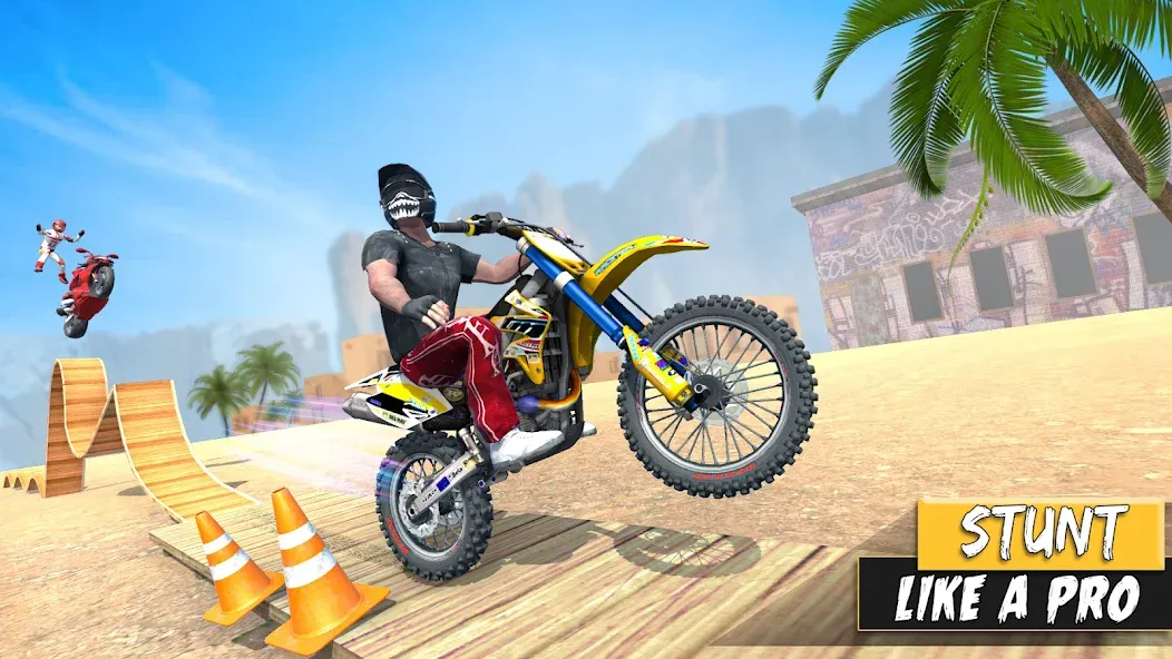 Bike Stunt Games Stunt Bike 3D [MOD: безлимитные деньги и все байки] Screenshot 4