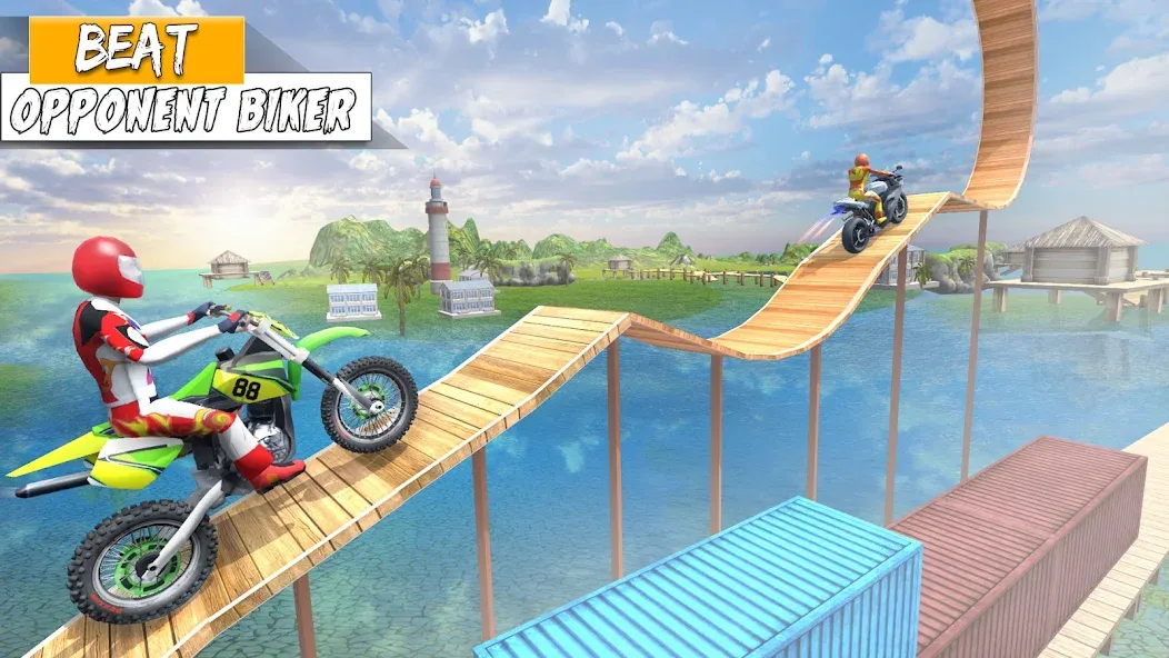 Bike Stunt Games Stunt Bike 3D [MOD: безлимитные деньги и все байки] Screenshot 5