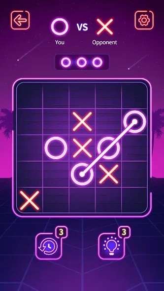 Tic Tac Toe - Offline XOXO [MOD: без рекламы и всё открыто] Screenshot 1
