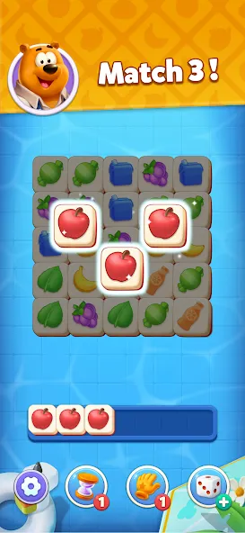 Tile Match - Brain Puzzle Game [MOD: безлимитные подсказки и отмены] Screenshot 1