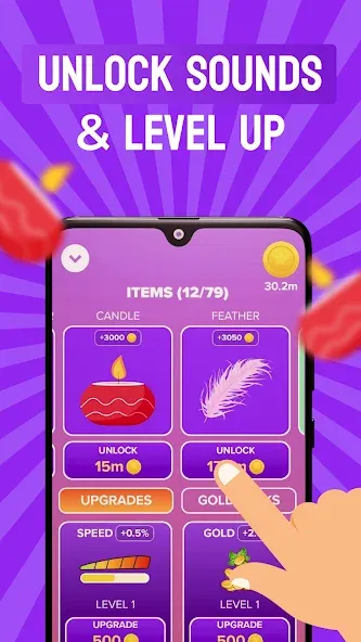 ASMR Microphone Sounds Game [MOD: без рекламы и открыты все звуки] Screenshot 4