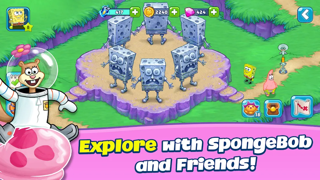 SpongeBob Adventures: In A Jam [MOD: безлимитные деньги и ресурсы] Screenshot 3