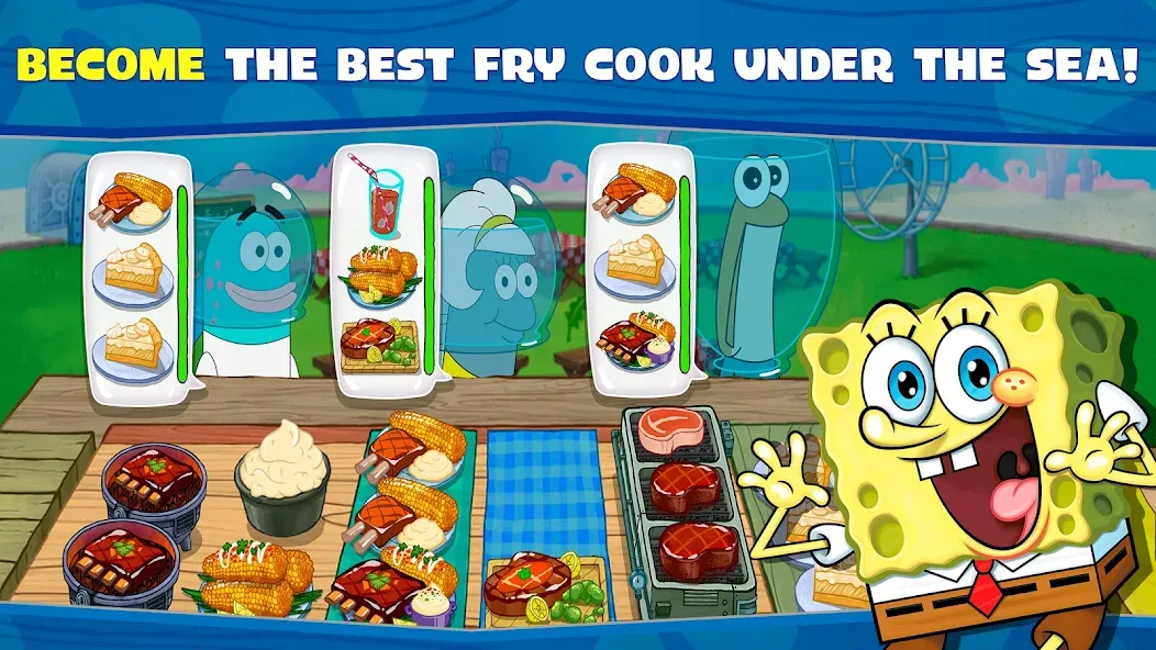 SpongeBob: Krusty Cook-Off [MOD: безлимитные деньги и ресурсы] Screenshot 1