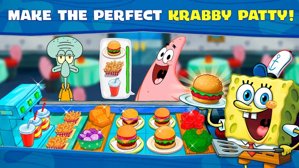 SpongeBob: Krusty Cook-Off [MOD: безлимитные деньги и ресурсы] Screenshot 2