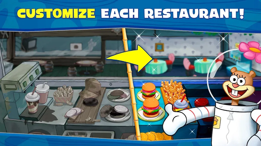 SpongeBob: Krusty Cook-Off [MOD: безлимитные деньги и ресурсы] Screenshot 5
