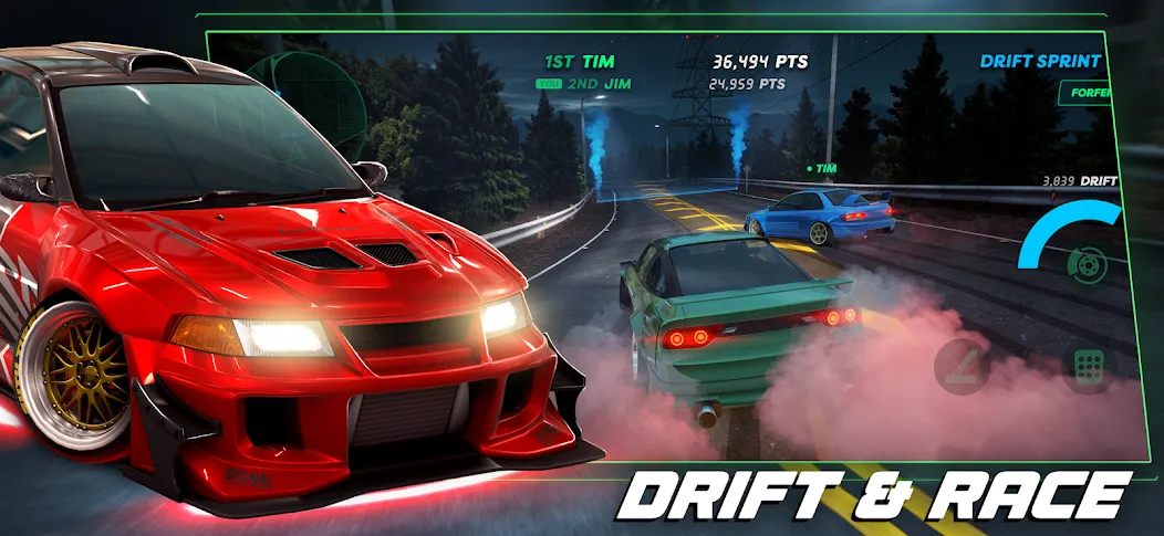 Static Shift Racing [MOD: безлимитные деньги и все машины открыты] Screenshot 1
