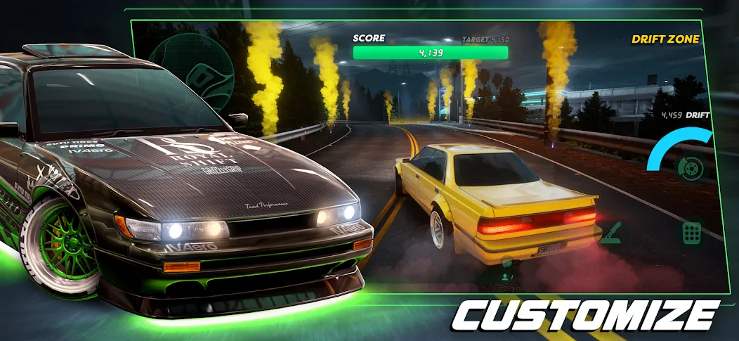 Static Shift Racing [MOD: безлимитные деньги и все машины открыты] Screenshot 2