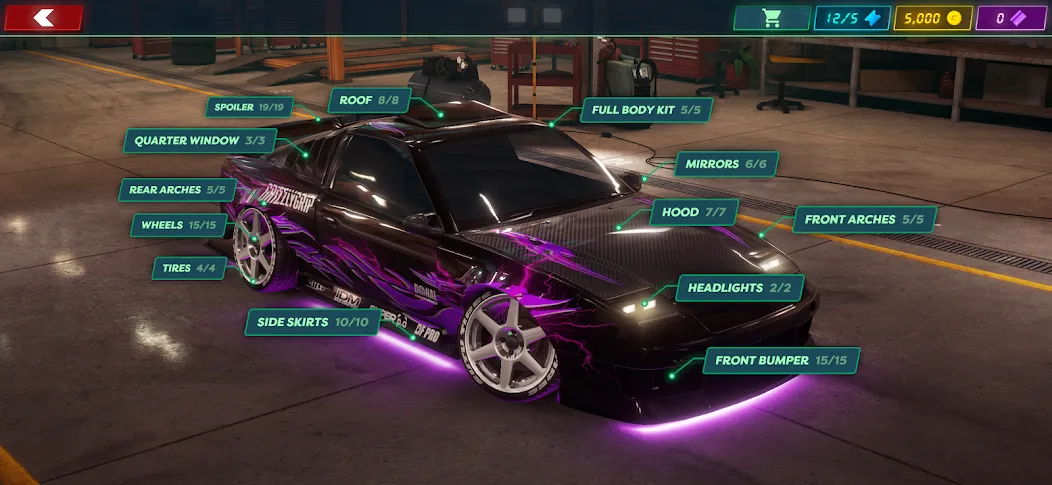 Static Shift Racing [MOD: безлимитные деньги и все машины открыты] Screenshot 5
