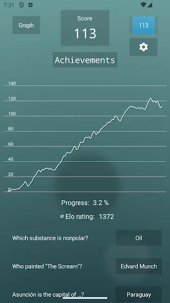 General Knowledge Quiz [MOD: безлимитные подсказки и открыты все вопросы] Screenshot 3