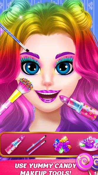 DIY Candy Makeup-Beauty Salon [MOD: безлимитные монеты и всё открыто] Screenshot 2