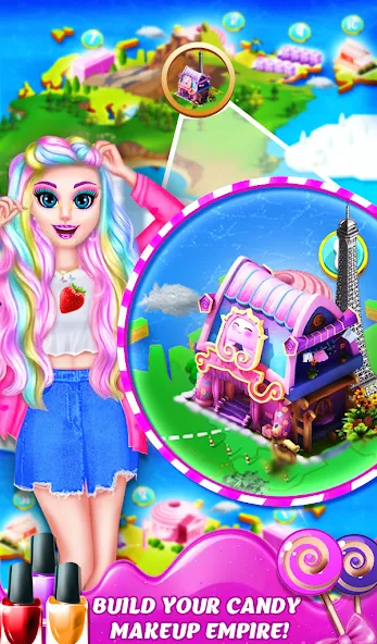 DIY Candy Makeup-Beauty Salon [MOD: безлимитные монеты и всё открыто] Screenshot 4
