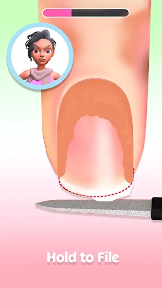 Nail Salon 3D [MOD: безлимитные деньги и все скины] Screenshot 1