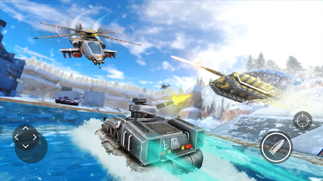 Massive Warfare: Tanks PvP War [MOD: безлимитные деньги и усиленная техника] Screenshot 4