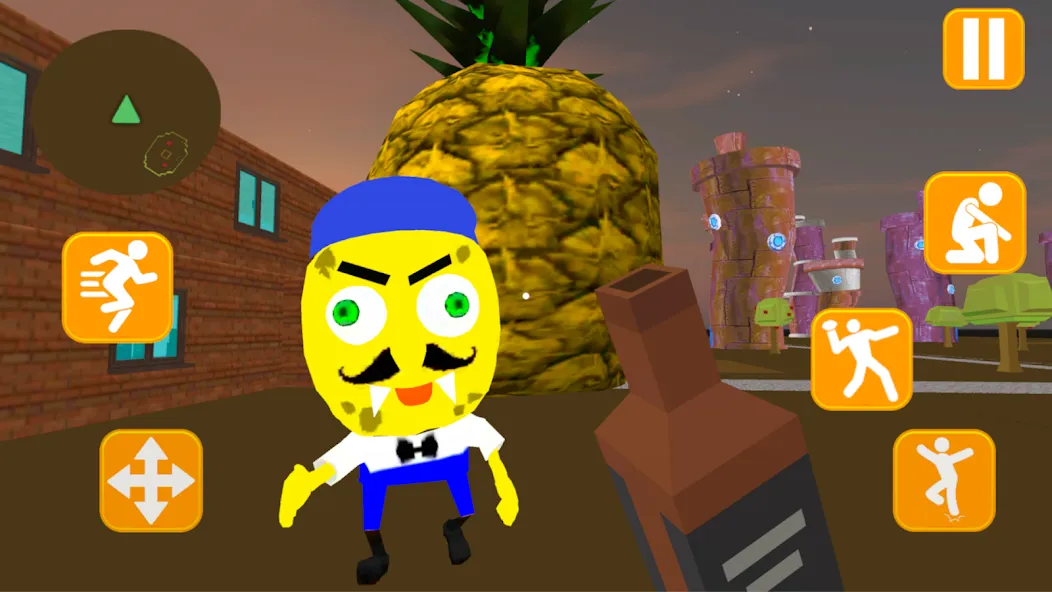 Neighbor Sponge. Scary Secret [MOD: страшные секреты и все уровни] Screenshot 1