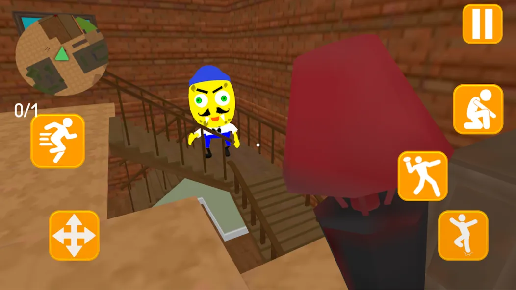 Neighbor Sponge. Scary Secret [MOD: страшные секреты и все уровни] Screenshot 3