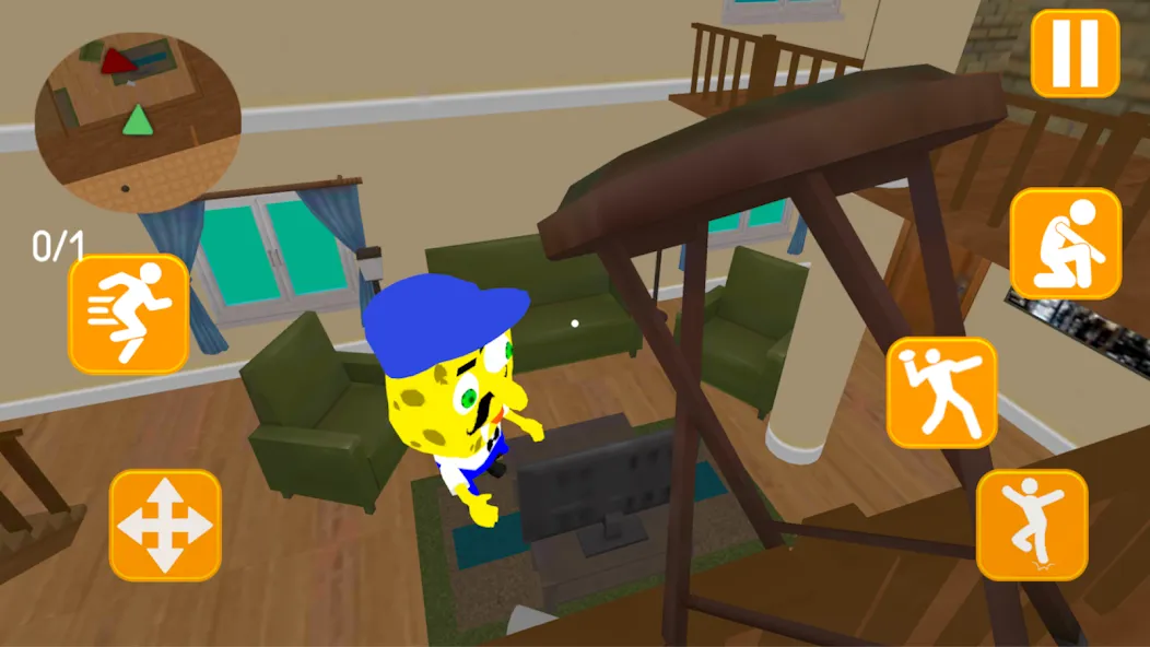 Neighbor Sponge. Scary Secret [MOD: страшные секреты и все уровни] Screenshot 4