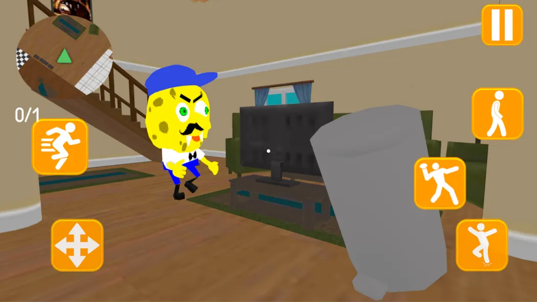 Neighbor Sponge. Scary Secret [MOD: страшные секреты и все уровни] Screenshot 5