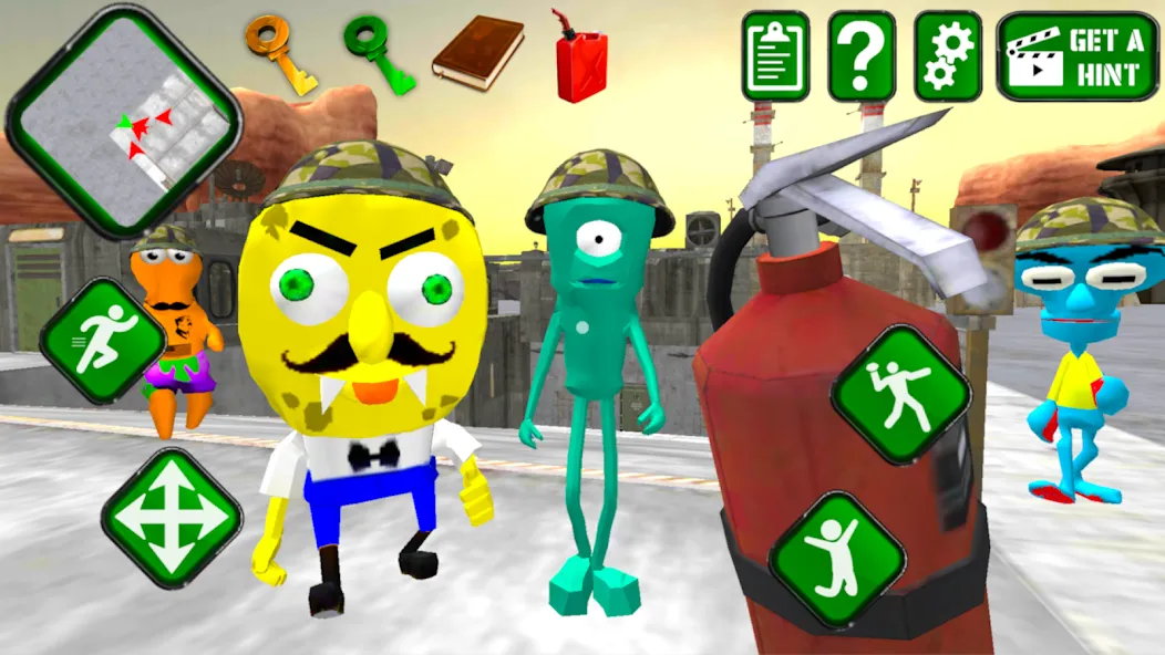 Sponge Area 51. Neighbor Alien [MOD: безлимитные патроны и ускоренный бег] Screenshot 2