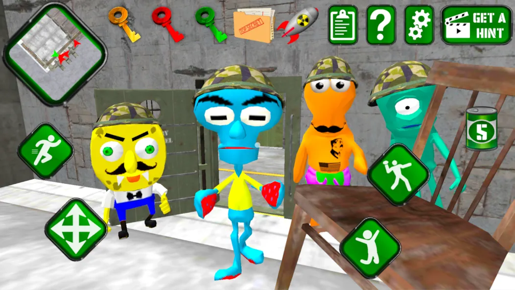 Sponge Area 51. Neighbor Alien [MOD: безлимитные патроны и ускоренный бег] Screenshot 4