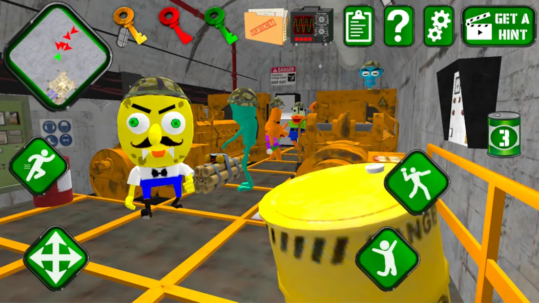 Sponge Area 51. Neighbor Alien [MOD: безлимитные патроны и ускоренный бег] Screenshot 5