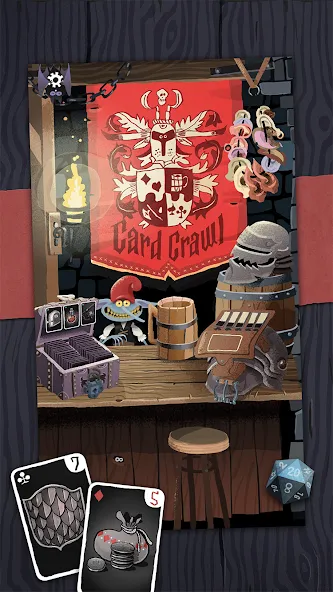 Card Crawl [MOD: безлимитные монеты и все карты открыты] Screenshot 2