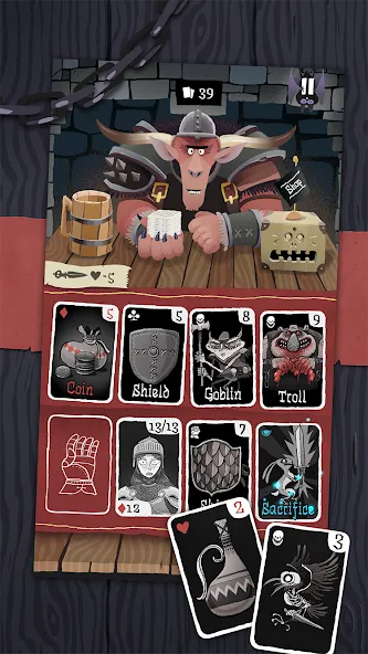 Card Crawl [MOD: безлимитные монеты и все карты открыты] Screenshot 3