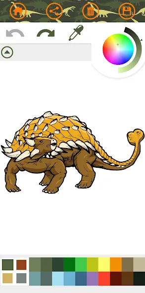 Dinosaurs Coloring Book Dino [MOD: все раскраски разблокированы] Screenshot 5