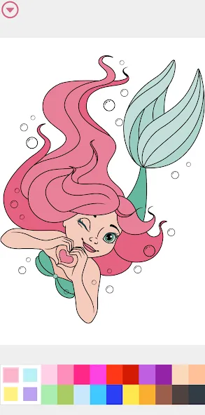 Princess Coloring Book Game [MOD: все раскраски открыты бесплатно] Screenshot 2